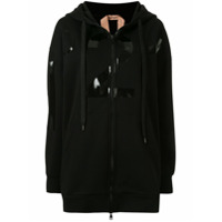 Nº21 Moletom com capuz e estampa de logo - Preto