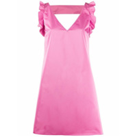 Nº21 Vestido reto com detalhe de babados - Rosa