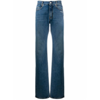Off-White Calça jeans boyfriend cintura média - Azul