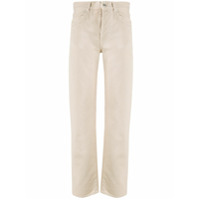 Off-White Calça jeans reta cintura alta - Neutro
