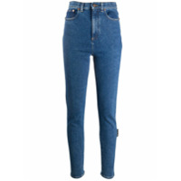 Off-White Calça jeans skinny cintura alta - Azul