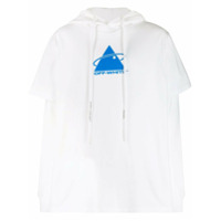 Off-White Camiseta com capuz e triângulo - Branco