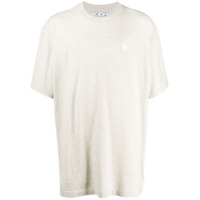 Off-White Camiseta com estampa de logo - Cinza