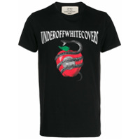 Off-White Camiseta com estampa de maçã - Preto