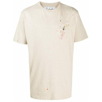 Off-White Camiseta com estampa de respingos de tintas - Neutro