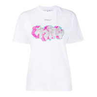 Off-White Camiseta com estampa grafite - Branco