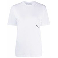 Off-White Camiseta com logo bordado - Branco