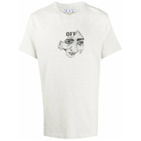 Off-White Camiseta Gazer de algodÃ£o - Cinza