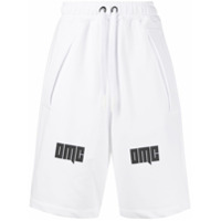 Omc Bermuda esportiva com estampa de logo - Branco