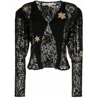 One Vintage Jaqueta de algodão com bordado - Preto