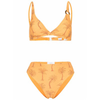 Onia Biquíni com estampa de palmeiras - Laranja