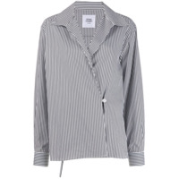 Opening Ceremony Camisa listrada com logo Box - Branco