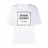 Opening Ceremony Camiseta com logo Box - Branco