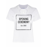 Opening Ceremony Camiseta de algodão com estampa de logo - Branco
