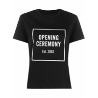 Opening Ceremony Camiseta slim com logo Box - Preto