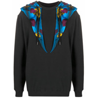 Opening Ceremony Moletom com capuz e aplicação de lenço - Preto