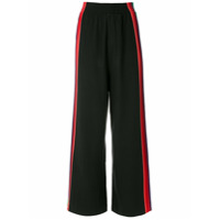 Osklen color stripes wide-leg trousers - Preto