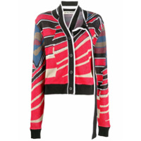 Ottolinger Cardigan assimétrico de tricô - Vermelho