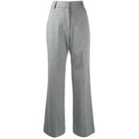 Paco Rabanne Calça flare cintura alta - Cinza