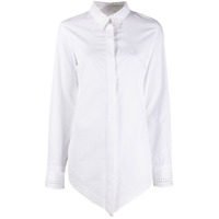 Paco Rabanne Camisa longa com bordado inglês - Branco