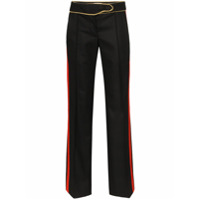 Paco Rabanne contrast-stripe tailored trousers - Preto