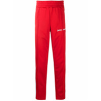 Palm Angels Calça esportiva com estampa de logo - Vermelho