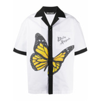 Palm Angels Camisa com estampa de borboleta - Branco