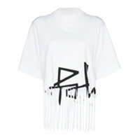 Palm Angels Camiseta com logo e franjas - Branco