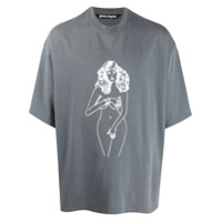 Palm Angels Camiseta Exotic Woman com decote careca - Cinza