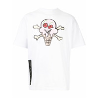 Palm Angels Camiseta Ice Cream Skull - Branco