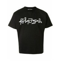 Palm Angels Camiseta mangas curtas com estampa de logo - Preto