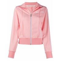 Palm Angels FITTED TRACK JACKET PINK WHITE - Rosa