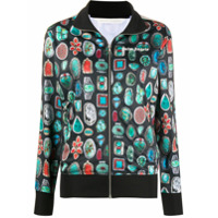 Palm Angels Jaqueta esportiva com estampa de pedraria - Preto