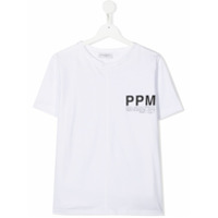 Paolo Pecora Kids Camiseta com estampa de logo - Branco