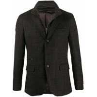 Paoloni Blazer com padronagem e abotoamento - Marrom