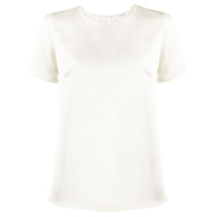 P.A.R.O.S.H. Blusa mangas curtas com fenda posterior - Neutro