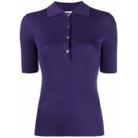 P.A.R.O.S.H. Camisa polo de tricô canelada - Roxo