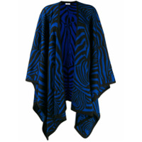 P.A.R.O.S.H. Cardigan oversized com estampa de rosas - Preto