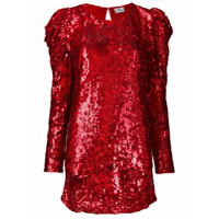 P.A.R.O.S.H. Vestido com aplicação de paetês - Vermelho