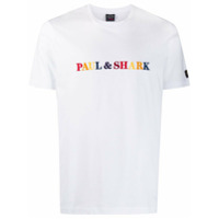 Paul & Shark Camiseta com logo bordado - Branco