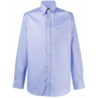 Paul & Shark long-sleeved patch pocket shirt - Azul