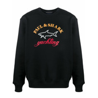 Paul & Shark Moletom de algodão com estampa de logo - Azul