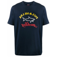 Paul & Shark reverse logo-print cotton T-shirt - Azul
