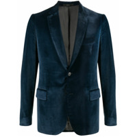 Paul Smith Blazer com abotoamento simples de veludo - Azul