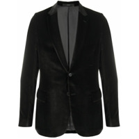Paul Smith Blazer com abotoamento simples de veludo - Preto