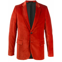 Paul Smith Blazer de alfaiataria de veludo - Laranja