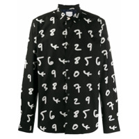 Paul Smith Camisa com estampa de números - Preto