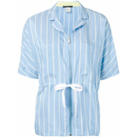 Paul Smith Camisa listrada com zíper - Azul