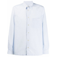 Paul Smith Camisa listrada de algodão - Azul