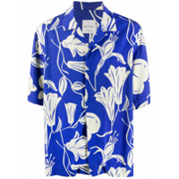 Paul Smith Camisa mangas curtas com estampa floral - Azul